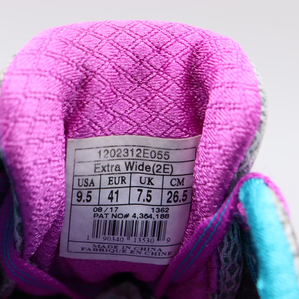 Brooks Adrenaline GTS 17 Womens Size 9.5 2E US Silver Pink Teal Running Shoes - Picture 5 of 8